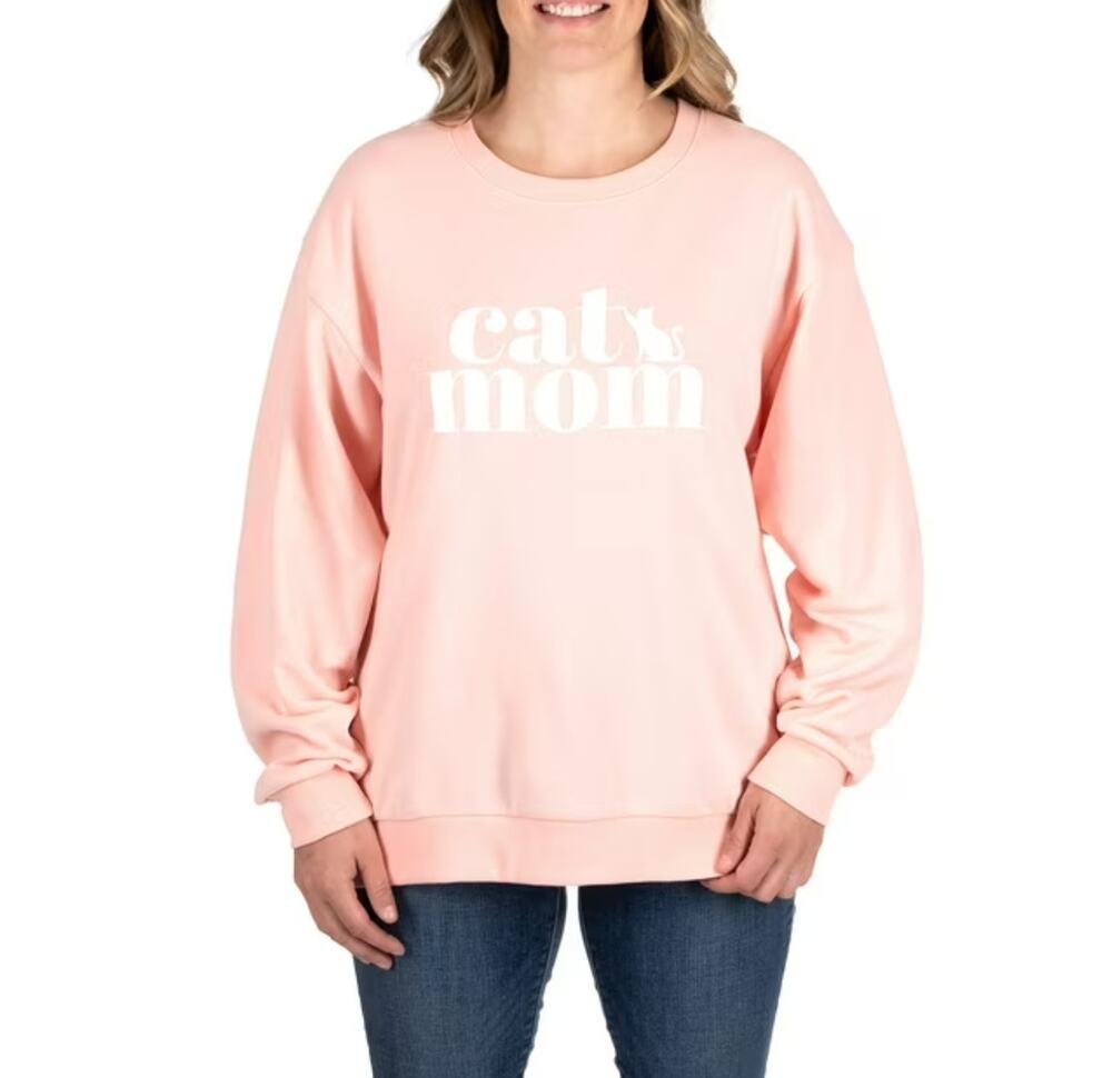 State of Mine Cat Mother's Day Graphic Sweatshirt Women's Size M